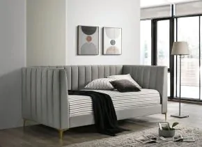 Furniture of America CM1930LG-BED Neoma - Twin Daybed - Light Gray