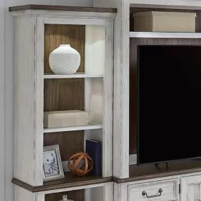 Liberty Furniture 237-ER00T River Place - Right Pier Top - Riverstone White & Tobacco