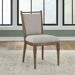 Liberty Furniture 866-C6501S Hickory Grove - Upholstered Side Chair - Heirloom Brown