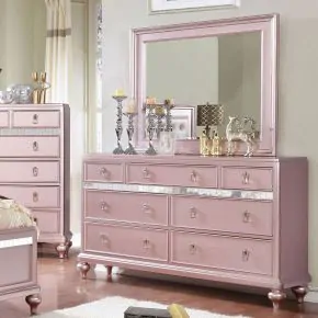 Furniture of America CM7170RG-D Avior - Dresser - Rose Gold
