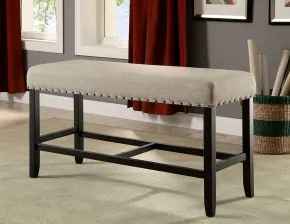 Furniture of America CM3324PBN Sania - Counter Height Bench - Rustic Oak