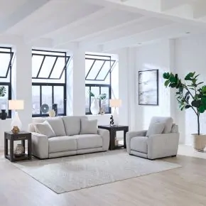 Liberty Furniture 6000SF-UPH-SOREC Liberty Furniture 6000SF-UPH-SOREC Blake - Sofa & Recliner - Estero Smoke