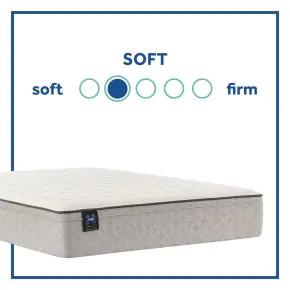 Sealy 52780030 Sealy 52780030 Essentials - Winter Green Soft Faux Euro Top Mattress - Twin