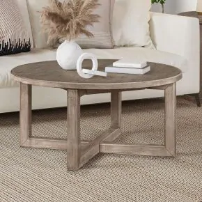 Liberty Furniture 780-OT1011 Proximity Place - Round Cocktail Table - Barley Buff