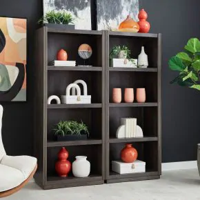 Liberty Furniture 313-HO-2BB Modern Edge - Bunching Bookcase (Set of 2) - Caffe