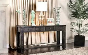 Furniture of America CM4327S-VN Meadow - Sofa Table - Antique Black