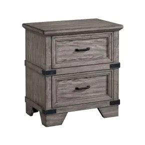 Intercon FG-BR-4902-STE-C Intercon FG-BR-4902-STE-C Forge - Nightstand - Brushed Steel