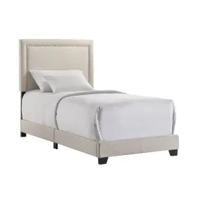 Intercon UB-BR-ZONTWN-FOG-C Intercon UB-BR-ZONTWN-FOG-C Zion - Upholstered Twin Bed - Fog