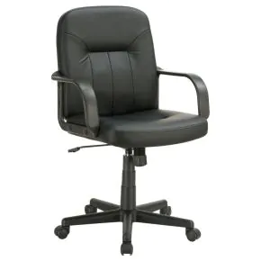CoasterEveryday 800049 Minato - Upholstered Adjustable Home Office Desk Chair - Black