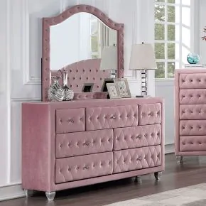 Furniture of America CM7130PK-D Zohar - Dresser - Pink