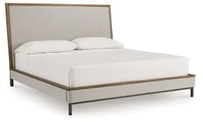 Benchcraft® B622B5 Benchcraft® B622B5 Tomtyn - California King Upholstered Bed - Light Brown