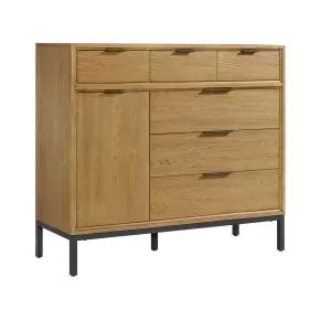 Intercon NP-BR-5406GC-NTO-C Newport - Gentleman's Chest - Natural Oak