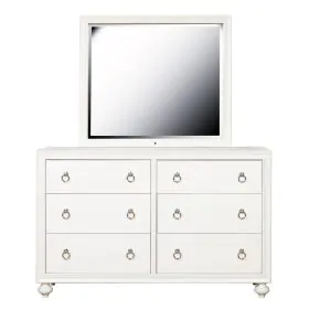 Samuel Lawrence Furniture S458-430 Bella - Framed Dresser Mirror with LED Lighting