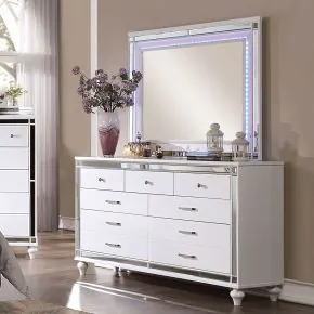 Furniture of America CM7977WH-D Brachium - Dresser - White