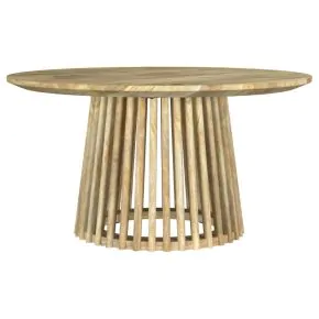 Coaster Fine Furniture 710608 Touhy - Round Solid Wood Cocktail Coffee Table - Natural Mango