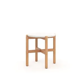 New Classic 60-823-ET Solstice - End Table With Terazzo Top - White