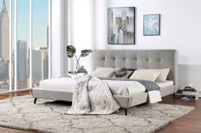 Furniture of America CM7241GY-Q-BED Leomin - Queen Bed - Gray