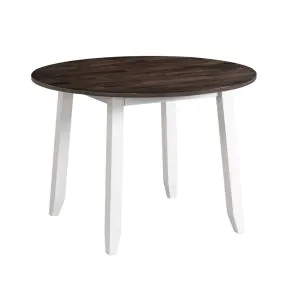 Intercon KA-TA-4242D-GWH-C Kona - Drop Leaf Table - Gray / White