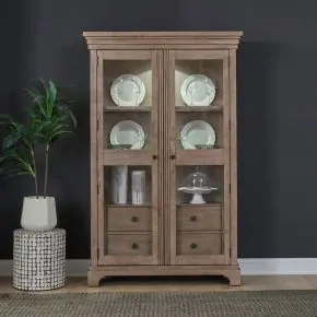 Liberty Furniture 928-CH4878 Haven Hills - Display Cabinet - Camel Beige