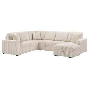 Coaster Fine Furniture 501205B2 Devonshire - Loveseat With Pull-out Sleeper, Box 2 of 3 - Camel