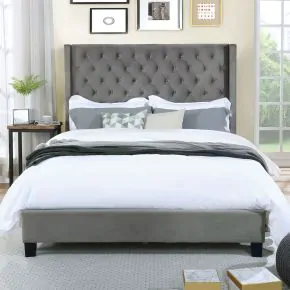 Furniture of America CM7141GY-Q-BED Ryleigh - Queen Bed - Gray