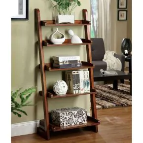 Furniture of America CM-AC293 Lugo - Ladder Shelf - Antique Oak