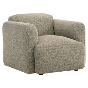Coaster Fine Furniture 509816 Dorset - Fabric Upholstered Round Track Arm Accent Chair - Brown