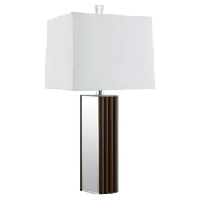 Coaster Fine Furniture 920177 Elena - Square Tapered Mirrored Table Lamp - Brown