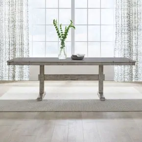 Liberty Furniture 528-CD-TRS Hallendale - Trestle Table - Gravel Wash