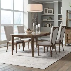 Liberty Furniture 930-DR-5RLS Carolina Park - 5 Piece Rectangular Table Set - Amber Brown