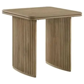 Coaster Fine Furniture 722857 Adina - Square Wood Side End Table - Distressed Light Brown