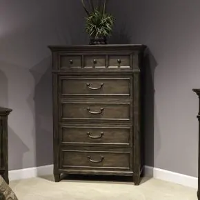 Liberty Furniture 297-BR41 Paradise Valley - 5 Drawer Chest - Saddle Brown