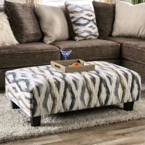Furniture of America SM5155-OT Kempston - Ottoman - Multi