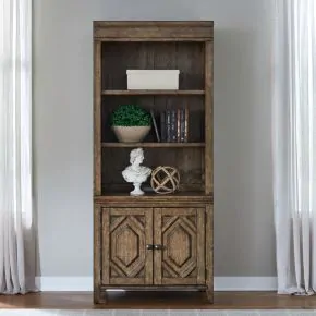 Liberty Furniture 930-HO201 Carolina Park - Bunching Bookcase - Amber Brown