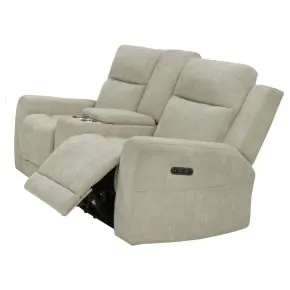 Coaster Fine Furniture 610152P Kennett - Chenille Upholstered Power Reclining Loveseat - Ivory