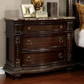 Furniture of America CM7670N Fromberg - Nightstand - Brown Cherry