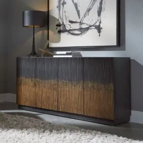 Liberty Furniture 2231-AC1000 Fiore - 4 Door Accent Cabinet - Satin Espresso