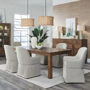 Liberty Furniture 936-DR-7RLS Liberty Furniture 936-DR-7RLS Shaker Lakes - 7 Piece Rectangular Table Set - Harvest Brown