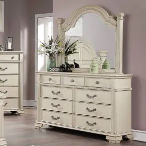 Furniture of America FOA7144WH-D Pamphilos - Dresser - Antique White