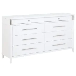 Coaster Fine Furniture 225073 Gracemont - 8-Drawer Bedroom Dresser Cabinet - White