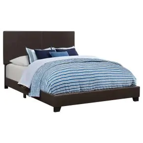 CoasterEveryday 300762Q Dorian - Upholstered Queen Panel Bed - Brown