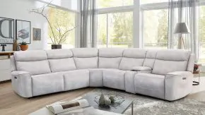 Furniture of America CM9923FG-SECT-PM Edmondus - Power Sectional - Light Taupe