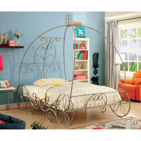 Furniture of America CM7705CPN-T Enchant - Twin Bed - Champagne