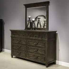 Liberty Furniture 297-BR31 Paradise Valley - 8 Drawer Dresser - Saddle Brown