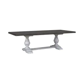 Liberty Furniture 237-DR-TRS River Place - Trestle Table - Riverstone White & Tobacco