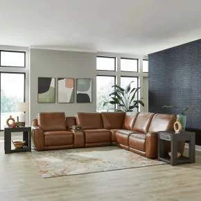 Liberty Furniture 6000HN-UPH-6PCSEC Liberty Furniture 6000HN-UPH-6PCSEC Blake - 6 Piece Sectional - Venetian Honey