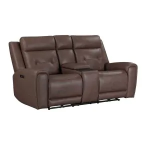 Liberty Furniture 7023SD-22P Beckham - Loveseat With Console P2 & ZG - Aline Saddle