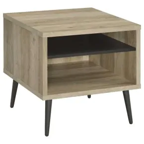 Coaster Fine Furniture 701037 Welsh - Square Engineered Wood Side End Table Antique Pine - Distressed Pine