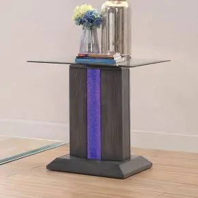 Furniture of America CM4717E Rhyl - End Table - Gray