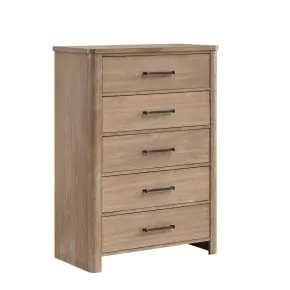New Classic B2123-070 Anika - 5 Drawer Chest - Natural / Brown